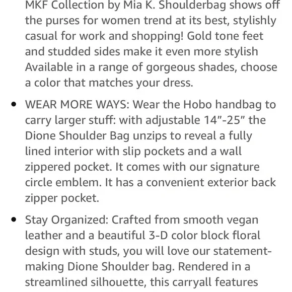 NWT MKF Dione Shoulder Bag - Picture 11 of 14